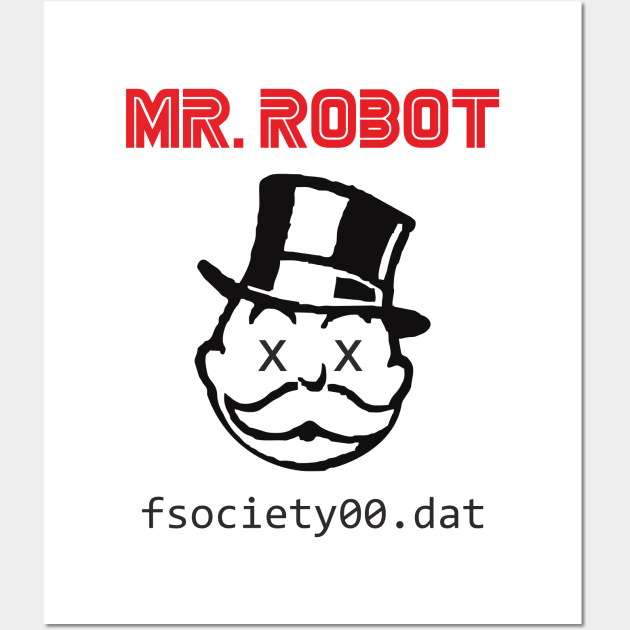 MR. ROBOT Wall Art by Charlie_Vermillion